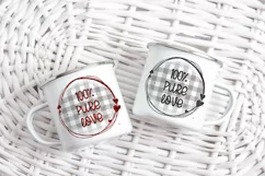 Valentine's day pure love quote Sublimation. PNG. Product Image 2