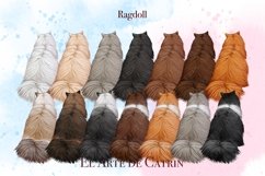 Cats 8 Breeds lipart Set, Cats Back View Product Image 5