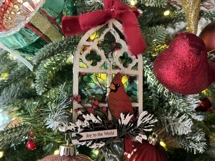 Cathedral Window Cardinal Ornament - Laser Cut File Product Image 3