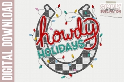 Howdy Holidays |Western Christmas| Sublimation Design Product Image 5