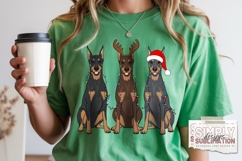 Doberman Christmas PNG, Sublimation, Dtf Product Image 2