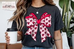 Valentine Bow Sublimation Png, DTF Product Image 4