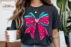 Valentine Bow Sublimation Png, DTF Product Image 4