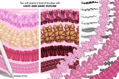 120 Procreate Ruffle Lace Embroidery dynamic brushes Product Image 4