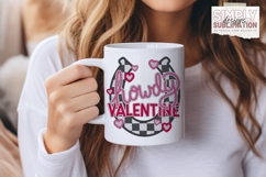 Howdy Valentine, Western Sublimation Png, DTF Product Image 3