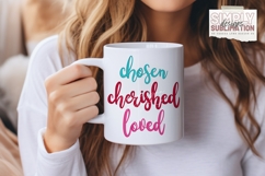 Chosen, Cherished, Loved, Valentine Sublimation Png, DTF Product Image 3