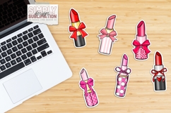 Valentine Lipstick Stickers, PNG Product Image 2