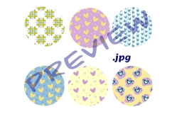 Bright cute funny Heart patterns, Happy Valentine’s day Product Image 2