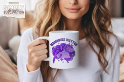 Memories Matter | Dementia | Alzheimers | Purple Ribbon Png Product Image 2