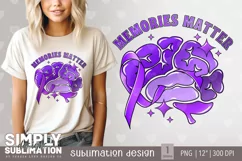 Memories Matter | Dementia | Alzheimers | Purple Ribbon Png Product Image 1