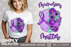 Memories Matter | Dementia | Alzheimers | Purple Ribbon Png Product Image 1