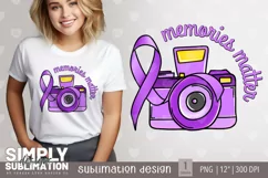 Memories Matter | Dementia | Alzheimers | Purple Ribbon Png Product Image 1