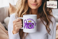 Memories Matter | Dementia | Alzheimers | Purple Ribbon Png Product Image 3