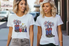Howdy USA | Fourth of July | America Boots | Sublimation Product Image 2