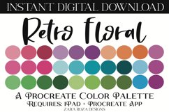 Retro Floral - Procreate Color Palette Product Image 1
