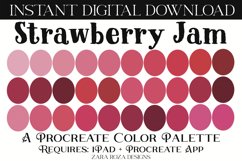 Strawberry Jam - A Pink Procreate Color Palette Product Image 1