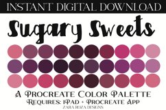 Sugary Sweets - A Pink &amp; Purple Procreate Color Palette Product Image 1