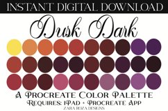 Dusk Dark - Procreate Color Palette, 30 Swatches Product Image 1