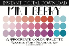 Mint Berry - Procreate Color Palette Product Image 1