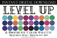 Level Up - Retro Bright Rainbow Procreate Color Palette Product Image 1
