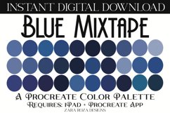 Blue Mixtape - Procreate Color Palette Product Image 1