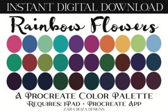 Rainbow Flowers - Procreate Color Palette Product Image 1