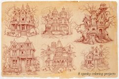 Procreate, Ghost house coloring projects! Product Image 2