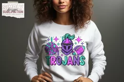 Trojans School Spirit |Mascot | Football Sublimation Png Product Image 2