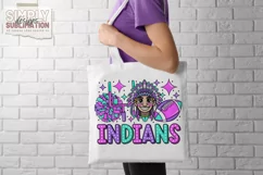 Indians School Spirit |Mascot | Football Sublimation Png Product Image 3