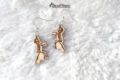 Skeleton Earrings Laser Cut Design | Halloween Earrings Product Image 2