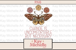 change, butterfly, floral, flowers - Sublimation PNG File Product Image 1