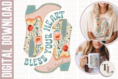 Bless Your Heart | Western Boots Png Product Image 1