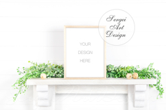 8x10 16x20 Digital Frame Mockup, PSD Mockup for Artwork, PNG Product Image 1