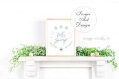 8x10 16x20 Digital Frame Mockup, PSD Mockup for Artwork, PNG Product Image 4