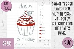 Birthday card insert bundle | Paper cutting | Cricut Joy svg Product Image 13