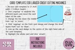 Birthday card insert bundle | Paper cutting | Cricut Joy svg Product Image 14