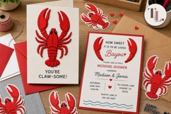 3D Layered Crawfish SVG Cut file | Print and Cut | SVG | DXF Product Image 3