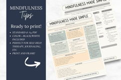 Mindfulness Cheat Sheet | Digital Download PDF | A4 &amp; US Let Product Image 1