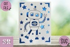 Robot insert card bundle| Paper cutting | Cricut Joy SVG Product Image 2
