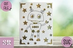Robot insert card bundle| Paper cutting | Cricut Joy SVG Product Image 4