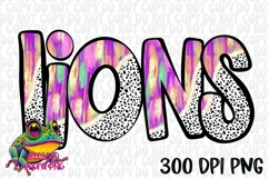 Lions Brushstrokes Dalmatian Mascots Product Image 1