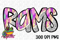 Rams Brushstrokes Dalmatian Mascots Product Image 1