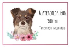 Watercolor dog png, transparent png Product Image 1