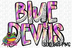 Blue Devils Brushstrokes Dalmatian Mascots Product Image 1