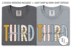 Cute Back to School PNG | Third Grade Sublimation Design Product Image 4