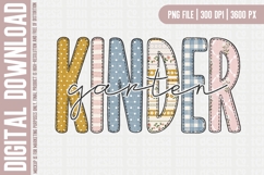 Cute Back to School PNG | Kindergarten Sublimation Design Product Image 1