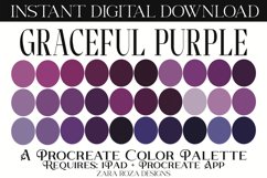 Graceful Purple - A Halloween Night Procreate Color Palette Product Image 1