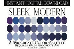 Sleek Modern Procreate - A Soft Calm Procreate Color Palette Product Image 1