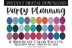Party Planning - Bright Bold Rainbow Procreate Color Palette Product Image 1