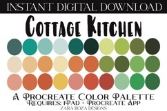 Cottage Kitchen - An Orange &amp; Green Procreate Color Palette Product Image 1